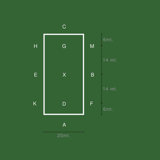 Rettangolo dressage 20x40 (Training)